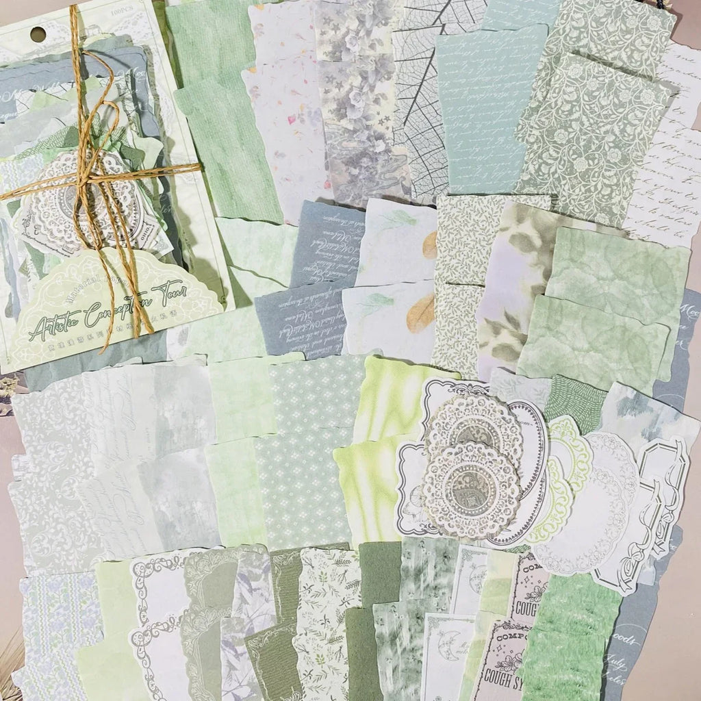 Journamm 100-Sheet Scrapbook Paper Pack | DIY Card Making and Decorative Collage Supplies