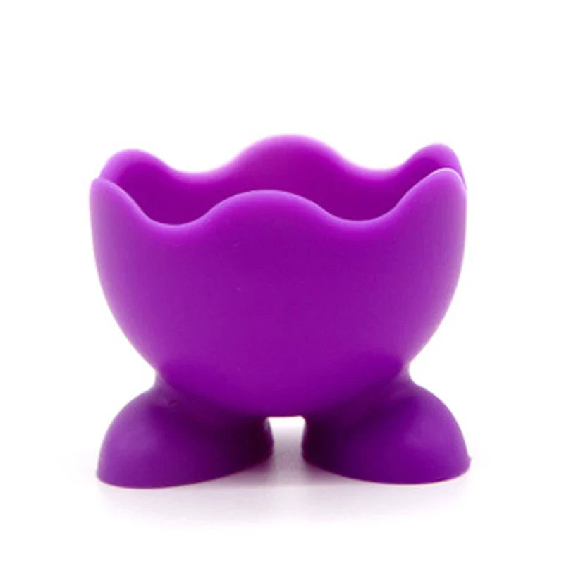 5PCS Silicone Egg Cup Holders | Food Grade Egg Storage Rack and Poacher Cups