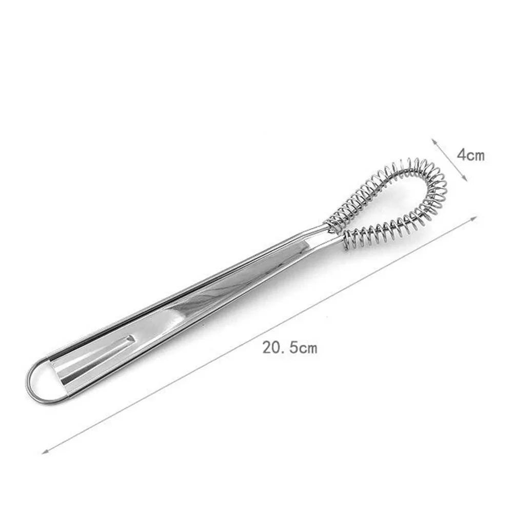 Stainless Steel Spring Manual Whisk | Handheld Mini Egg Beater for Smooth Mixing