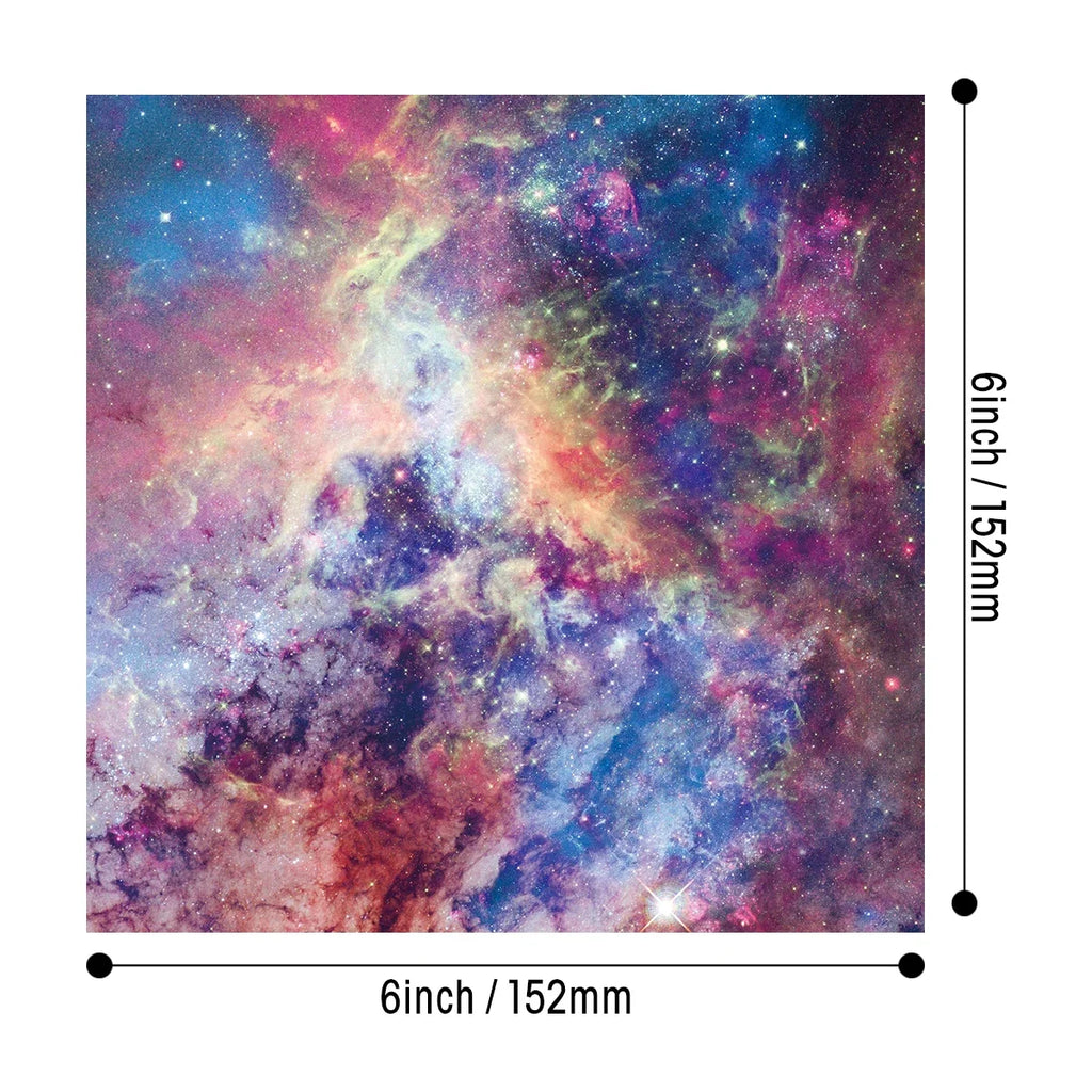 Galaxy Star Scrapbook Paper Set | 24-Pack Space Themed Decorative Paper