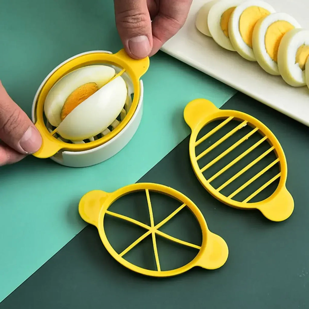 1pc Stainless Steel Egg Slicer | Handheld Multifunction Cutter for Eggs, Mushrooms, and Tomatoes