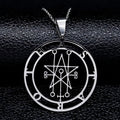 Astaroth Sigil Goetia Stainless Steel Necklace | Solomon Demon Seal Pendant Jewelry