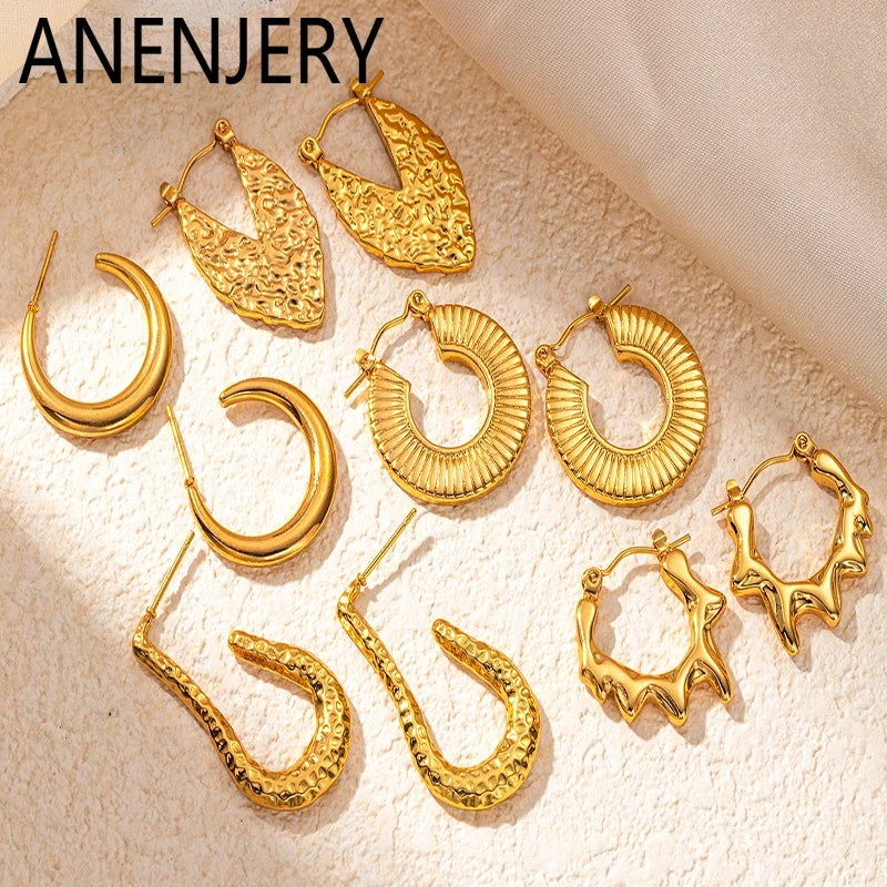 316L Stainless Steel Heart Hollow Irregular Earrings | Niche Drop Earrings for Women