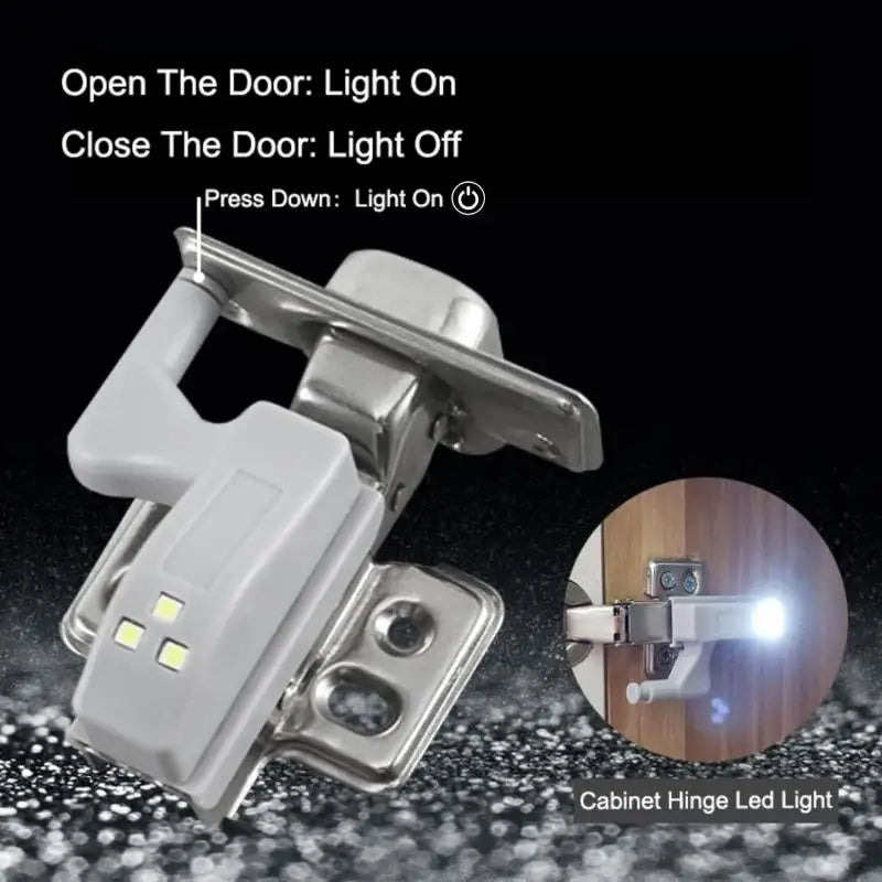 10-1PC LED Inner Hinge Lamp | No Battery Under Cabinet Lights with Auto Sensor