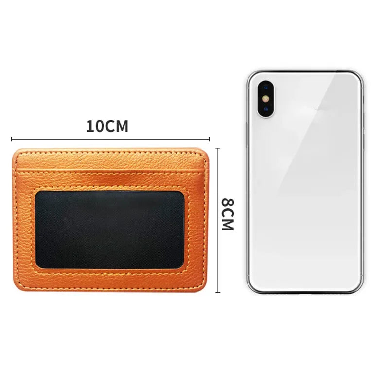 Thin PU Leather Mini Wallet | Slim Credit Card Holder for Men