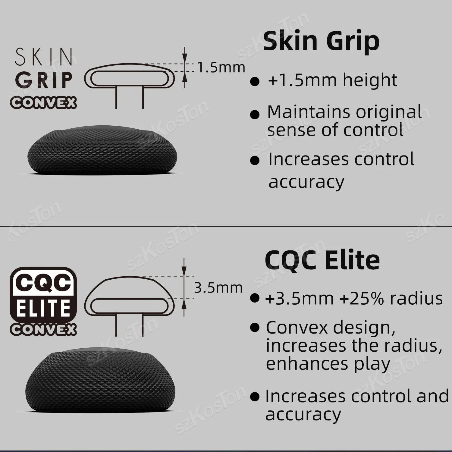 4PCS Joystick Cap Thumb Grips for Switch 2 Pro PS5 PS4 Controller | Gamepad Stick Cover Set