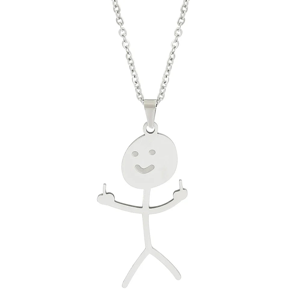 Funny Doodle Earrings for Women | Y2K Stainless Steel Character Studs