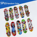 5Pcs Mini Finger Skateboard Set | Kids Tabletop Toy with Alloy Trucks