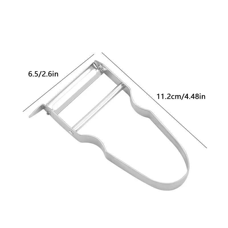 Stainless Steel Peeler | 2-in-1 Kitchen Fruit and Vegetable Slicer