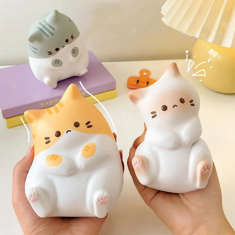 Cat Stress Relief Squishy Toy | Slow Rising PU Squeeze Antistress Ball
