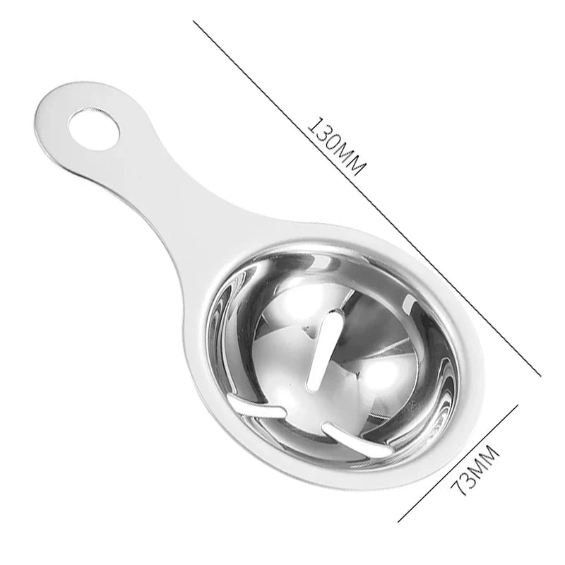 Stainless Steel Egg White Separator | Yolk Filter Funnel Spoon
