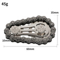 Chain Tooth Mechanical Flywheel Fidget Spinner | Metal Bike Chain EDC Stress Relief Toy