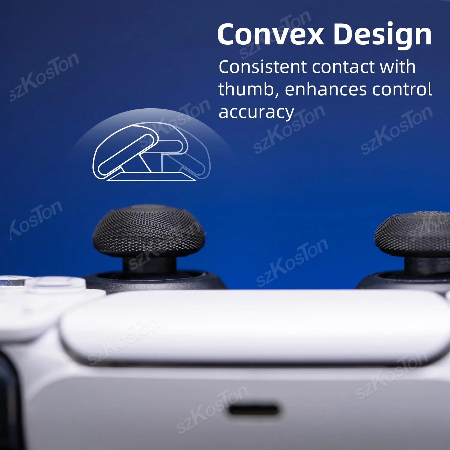 4PCS Joystick Cap Thumb Grips for Switch 2 Pro PS5 PS4 Controller | Gamepad Stick Cover Set