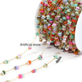 1 Meter Stainless Steel Enamel Beads Chain | DIY Jewelry Making Supplies
