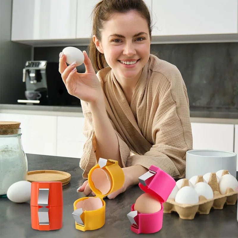 Egg Shell Opener and Egg Beater Separator | Portable Kitchen Egg Tool