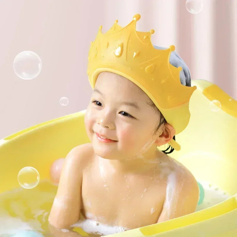 Baby Shower Cap with Adjustable Eye Protection | Waterproof Bath Shampoo Visor for Kids 0-6 Years