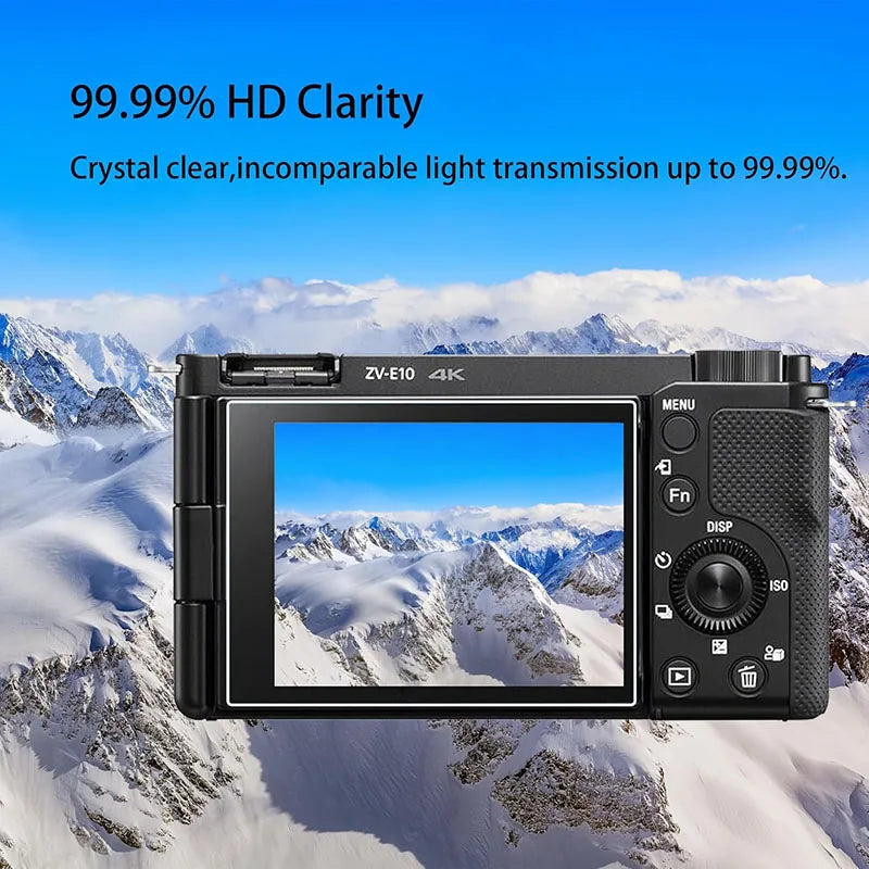 0.3mm 9H Hardness Tempered Glass Screen Protector for Sony ZV-E10 ZV-1 ZV-1M2 ZV1M2 ZVE10 ZV1 ZV-1F ZV1F Full Cover