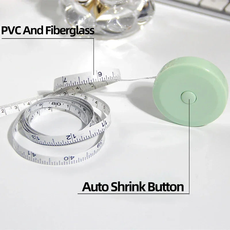 Retractable Mini Tape Measure 1.5m | Double-Sided Body Measuring Tape