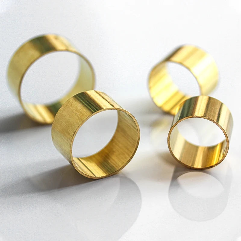 Brass Ferrules Hoop Ring Sleeve | Copper Alloy Connector for Home DIY