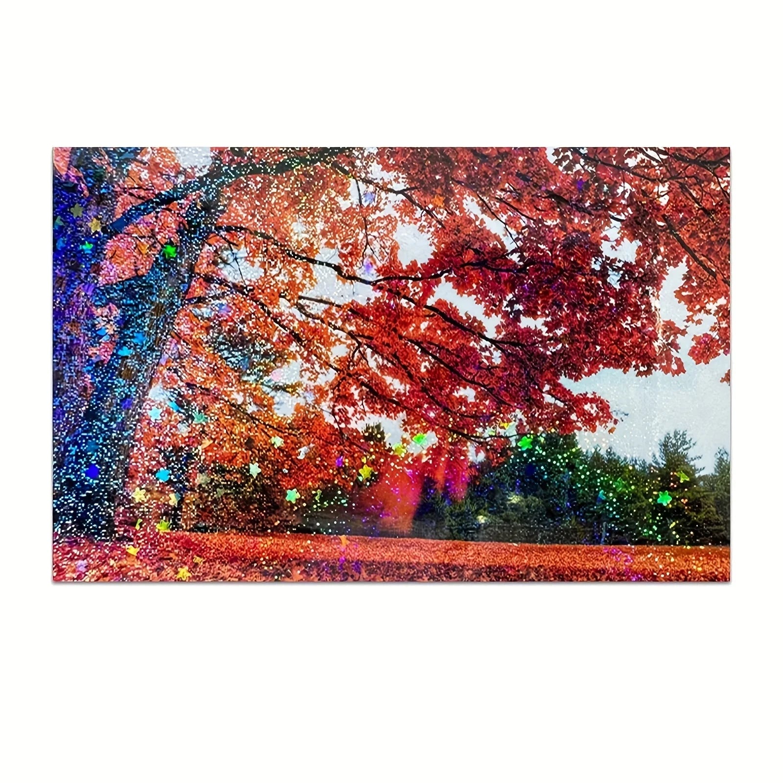 Holographic Sticker Paper Sheets | 50-Pack Glitter Clear Overlay Film for DIY Crafts
