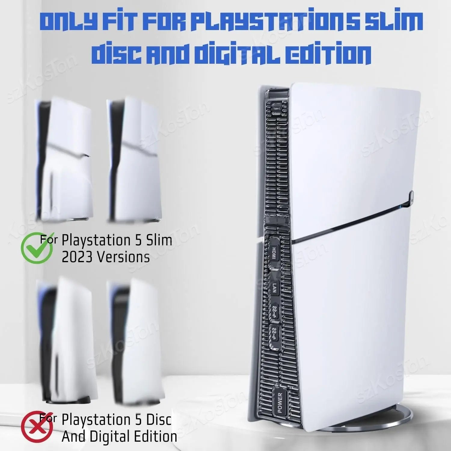 Cooling Fan Vents Dust Filter for PS5 Slim PS5 Pro | Game Console Accessories Dustproof Kit