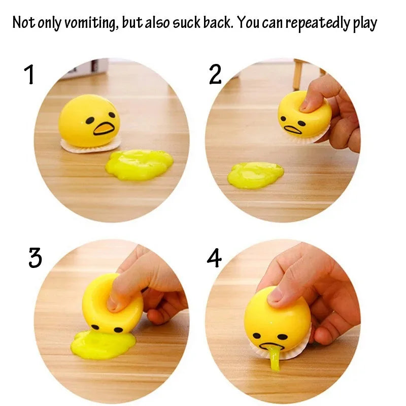 Squeeze Vomit Egg Yolk Toy | Novelty Stress Relief Gag Gift