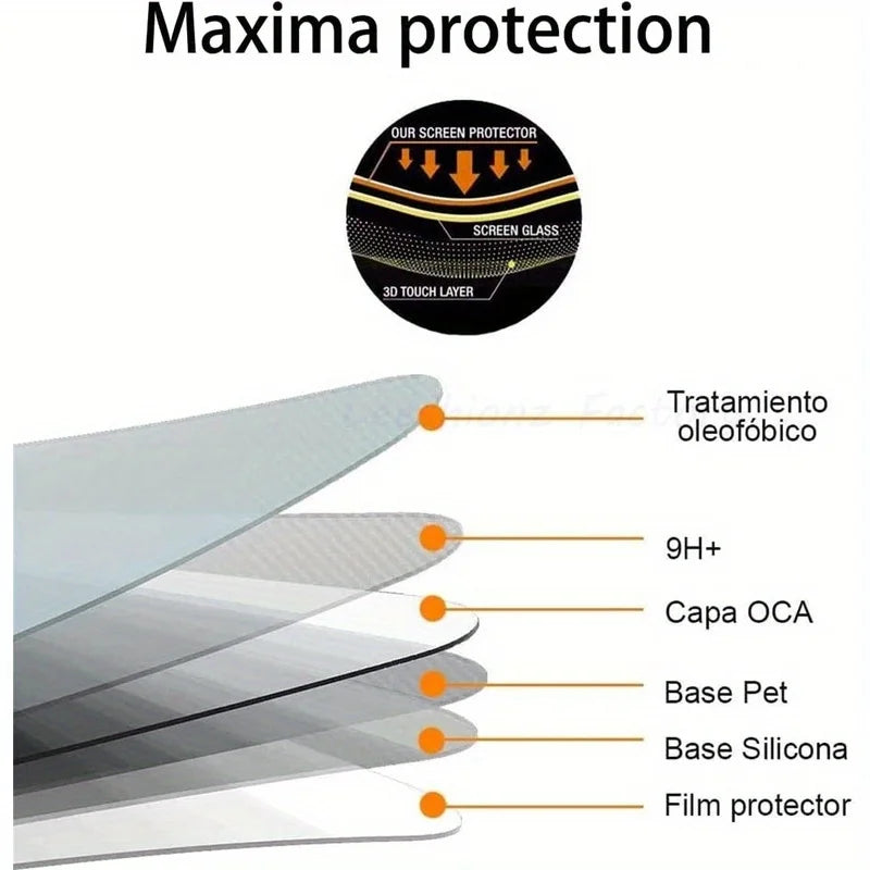 4Pcs 10D Tempered Glass Screen Protector for Samsung Galaxy A55 5G - Clear HD Film