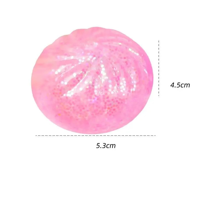 Colorful Glitter Dumpling Stress Ball | Fun Sensory Squeeze Toy