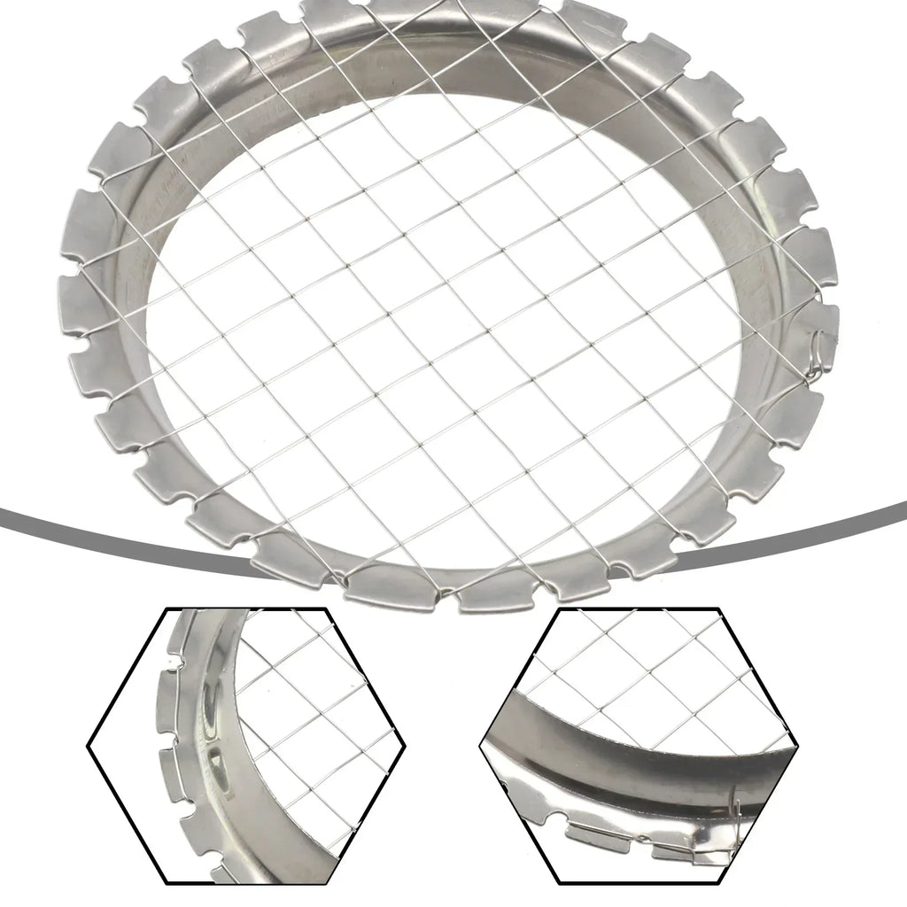 Stainless Steel Round Grid Egg Slicer | Multi-Function Fruit and Vegetable Chopper