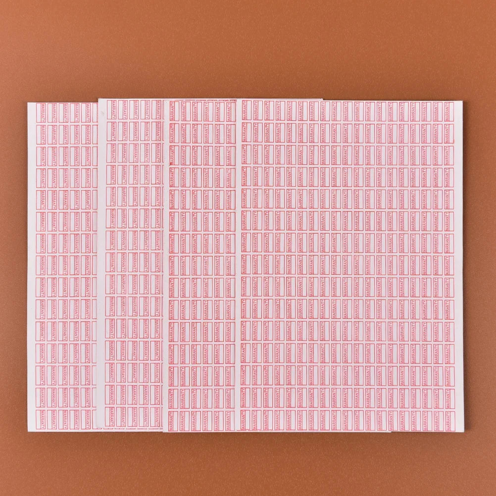 1000pcs Warranty Void If Removed Stickers | Red Security Seals