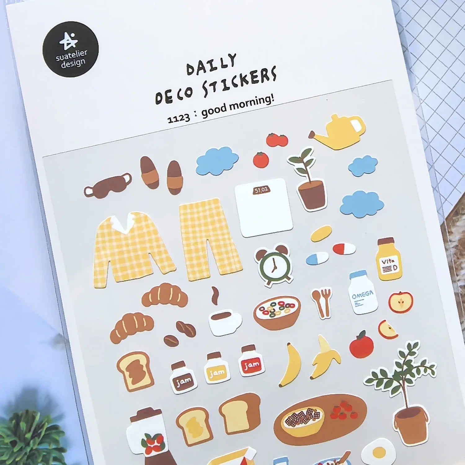 Korean Import Breakfast Stickers Set | Scrapbooking and Journaling Decor