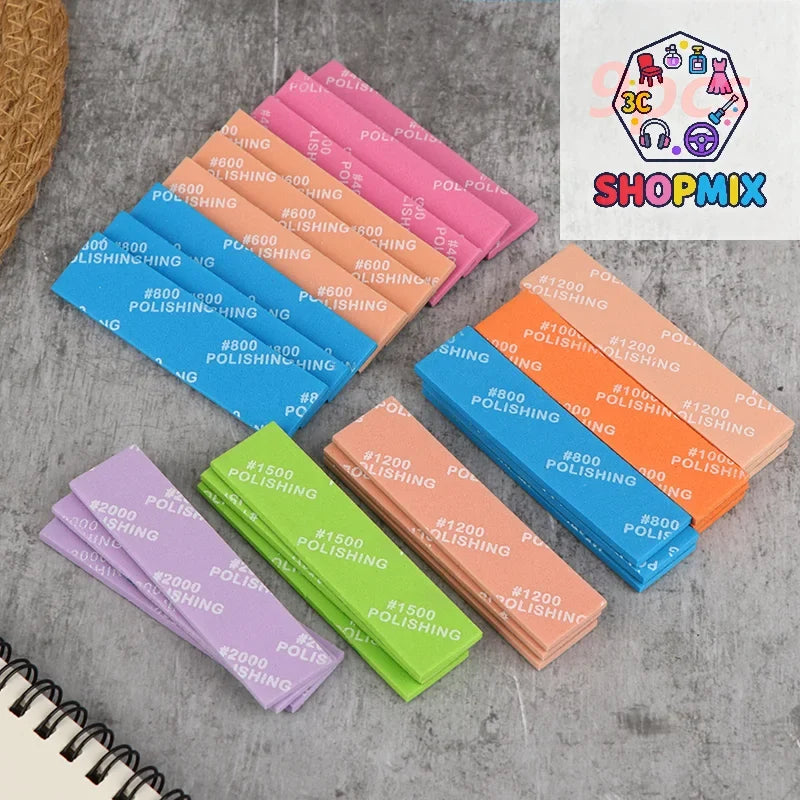 9Pcs Semi-rigid Sanding Sticks for Model Making | Plastic Model Polishing Tool Set