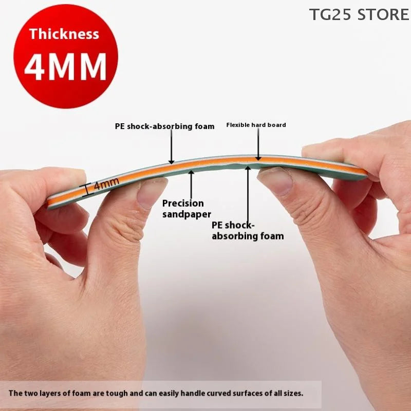 6pcs DIY Model Sanding Sticks Set | Semi-Rigid Polishing Rods for Plastic Models