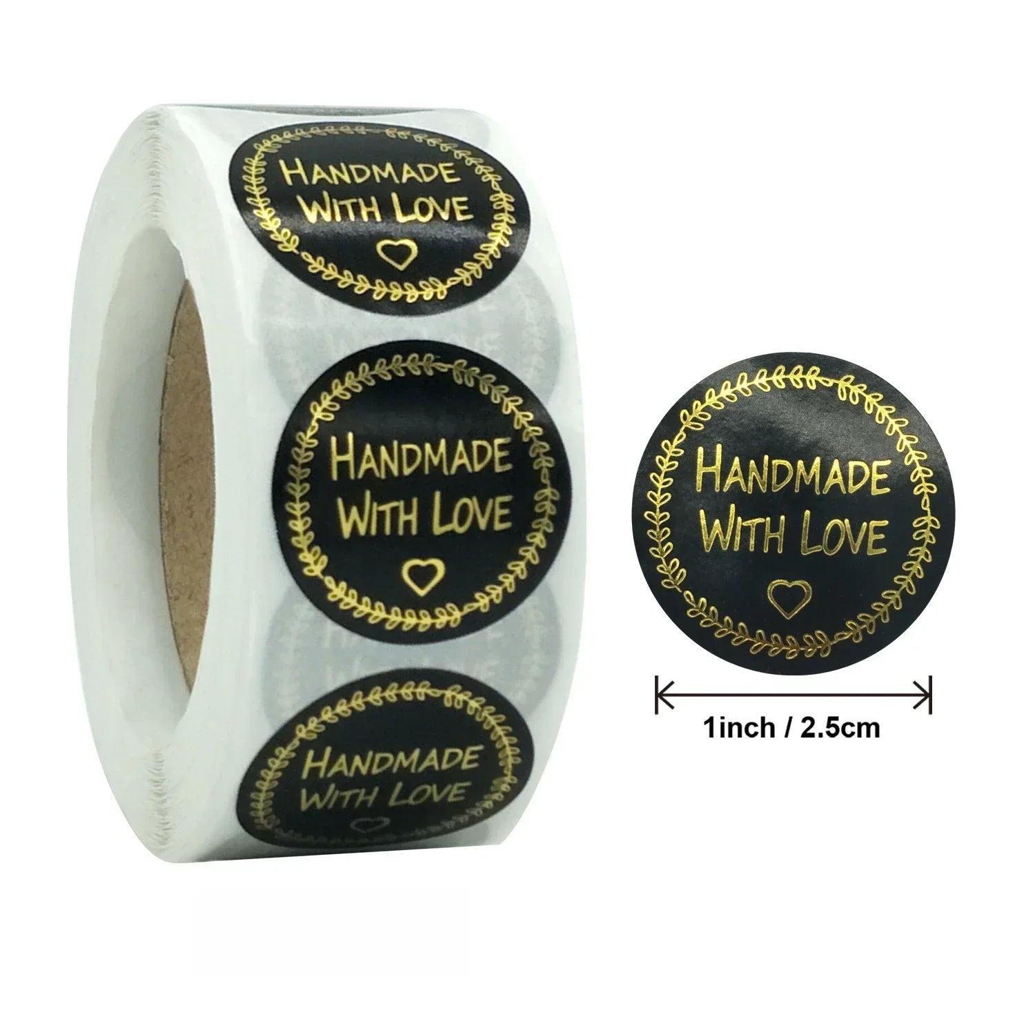 500pcs Handmade With Love Stickers | Baking Label Wedding Party Decoration Envelope Seal