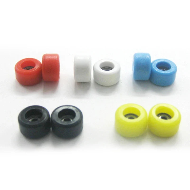 4Pcs/Set Urethane CNC Bearing Fingerboard Wheels | Professional PU + Metal