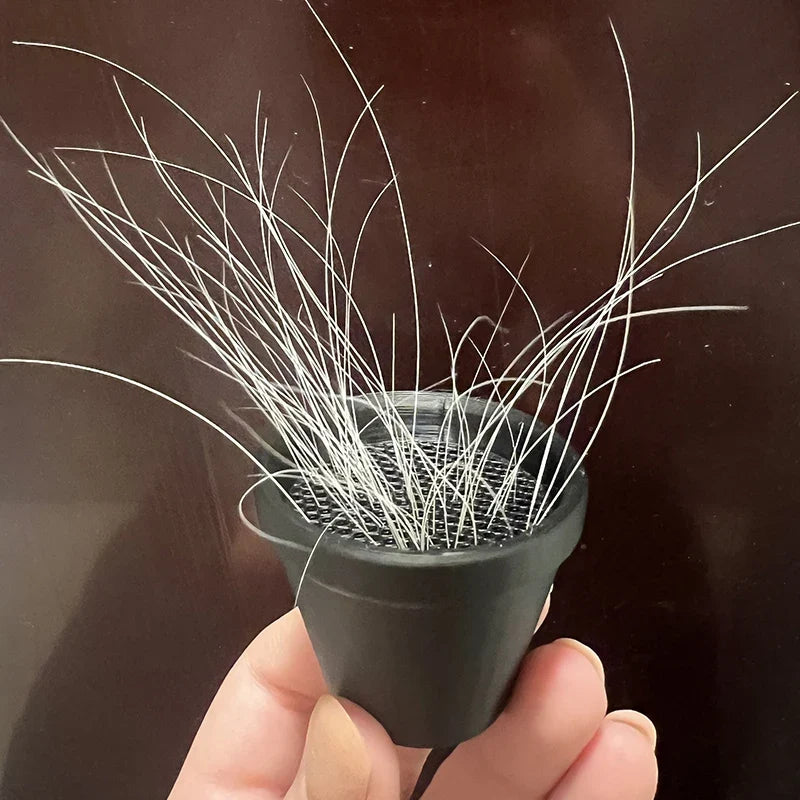 Pet Whisker and Fur Collector | Mini Flower Pot Cat Whisker Holder