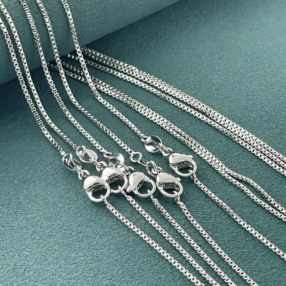 Andara 925 Sterling Silver Gold-Plated Box Chain Necklace | Fashion Basic Choker for Women