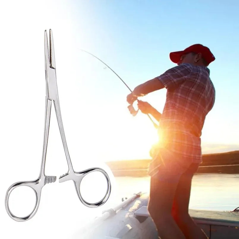 1pc Stainless Steel Hemostatic Forceps | Locking Clamps for Surgery, Fishing, and Crafting