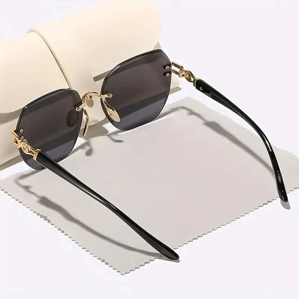 New Model Frameless Sunglasses - Best-selling Large Frame Trendy Street Photography Unframed Sunglasses