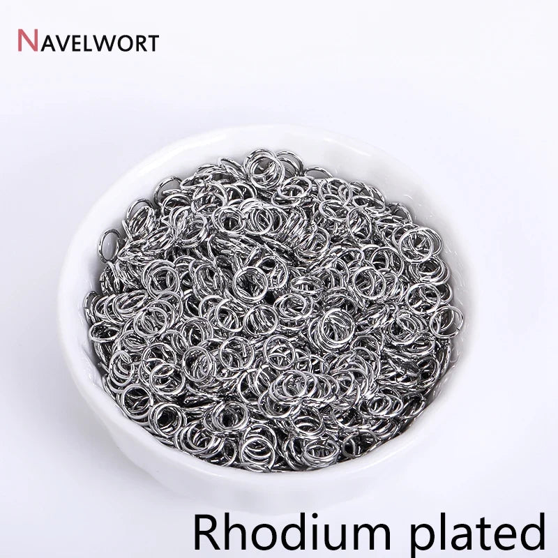 18K Gold Plated Split Rings for Jewelry Making | DIY Connector Rings