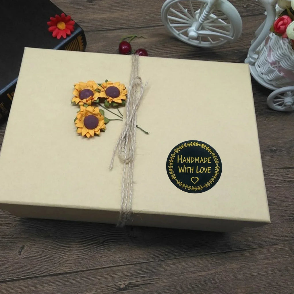 500pcs Handmade With Love Stickers | Baking Label Wedding Party Decoration Envelope Seal