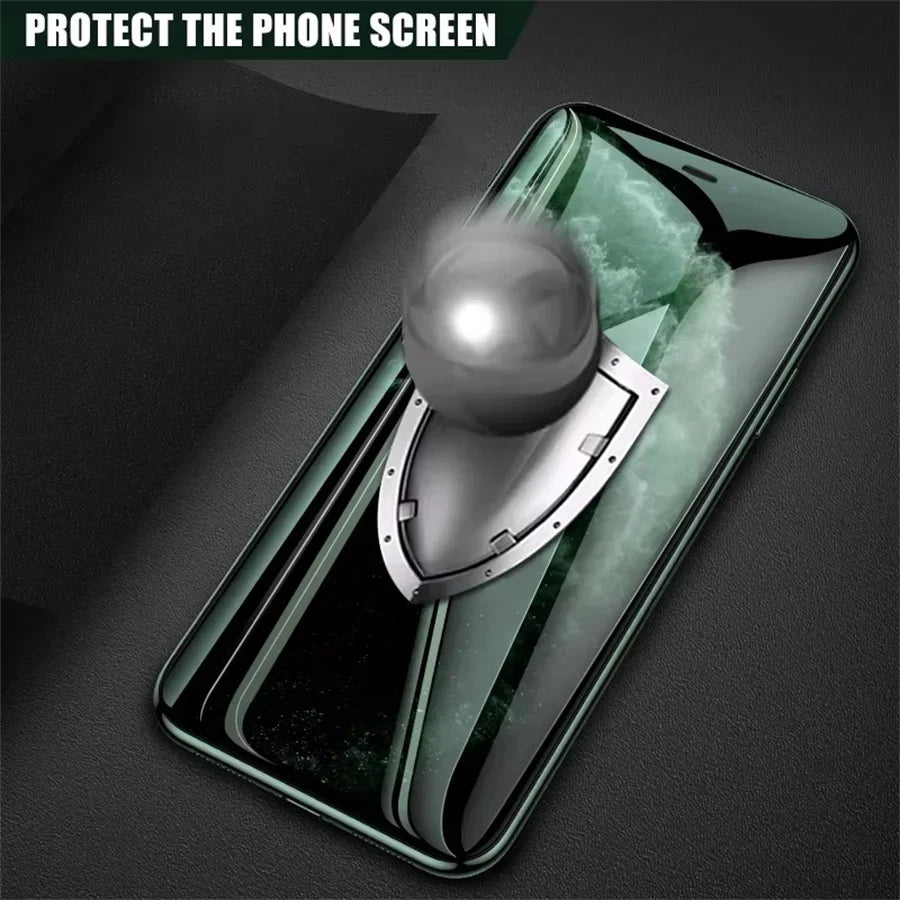9H Tempered Glass For iPhone 17 Air 16 15 14 Plus 13 Mini 12 11 Pro Max Screen Protectors iPhone X XR XS Max 7 8 Protection Film