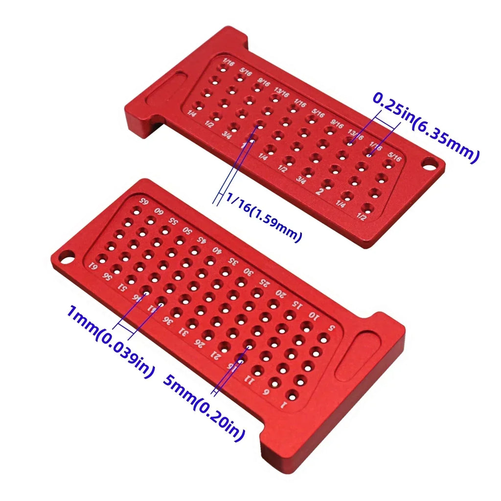 Woodworking Scribe Metric/Inch Precision T-Ruler | Aluminum Pocket Marking Gauge for Carpentry
