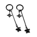 Goth Ghost BC Nameless Dangle Earrings | Stainless Steel Ghoul Band Jewelry