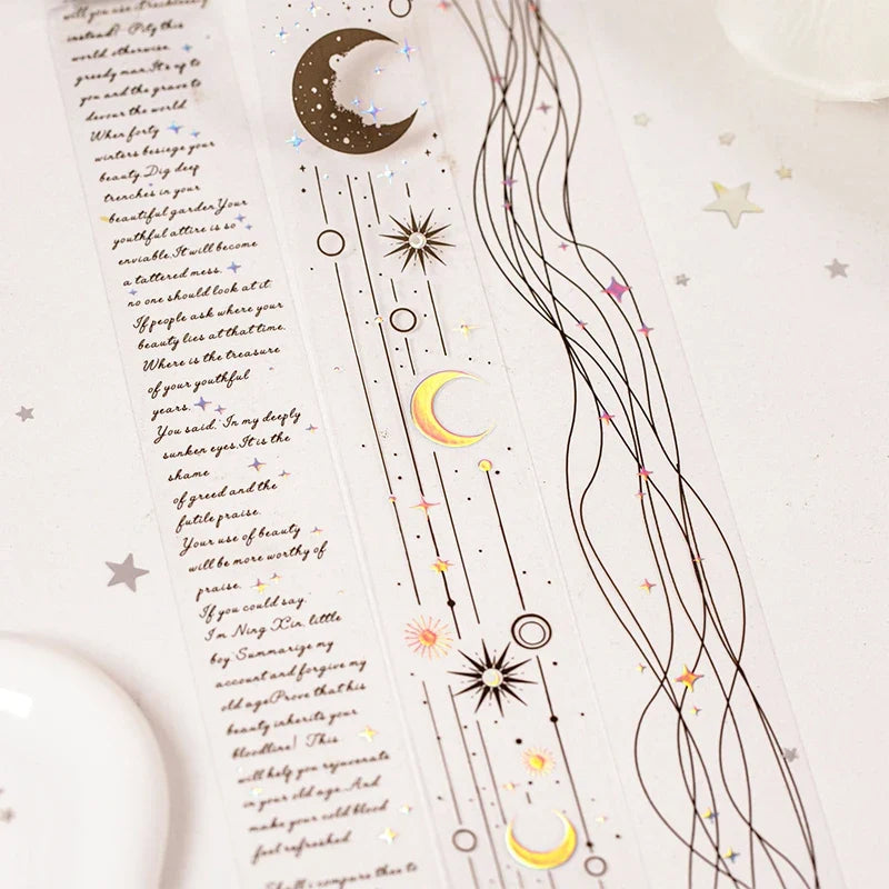 Sky Poems PET Tape | Decorative Scrapbooking Sticker Roll