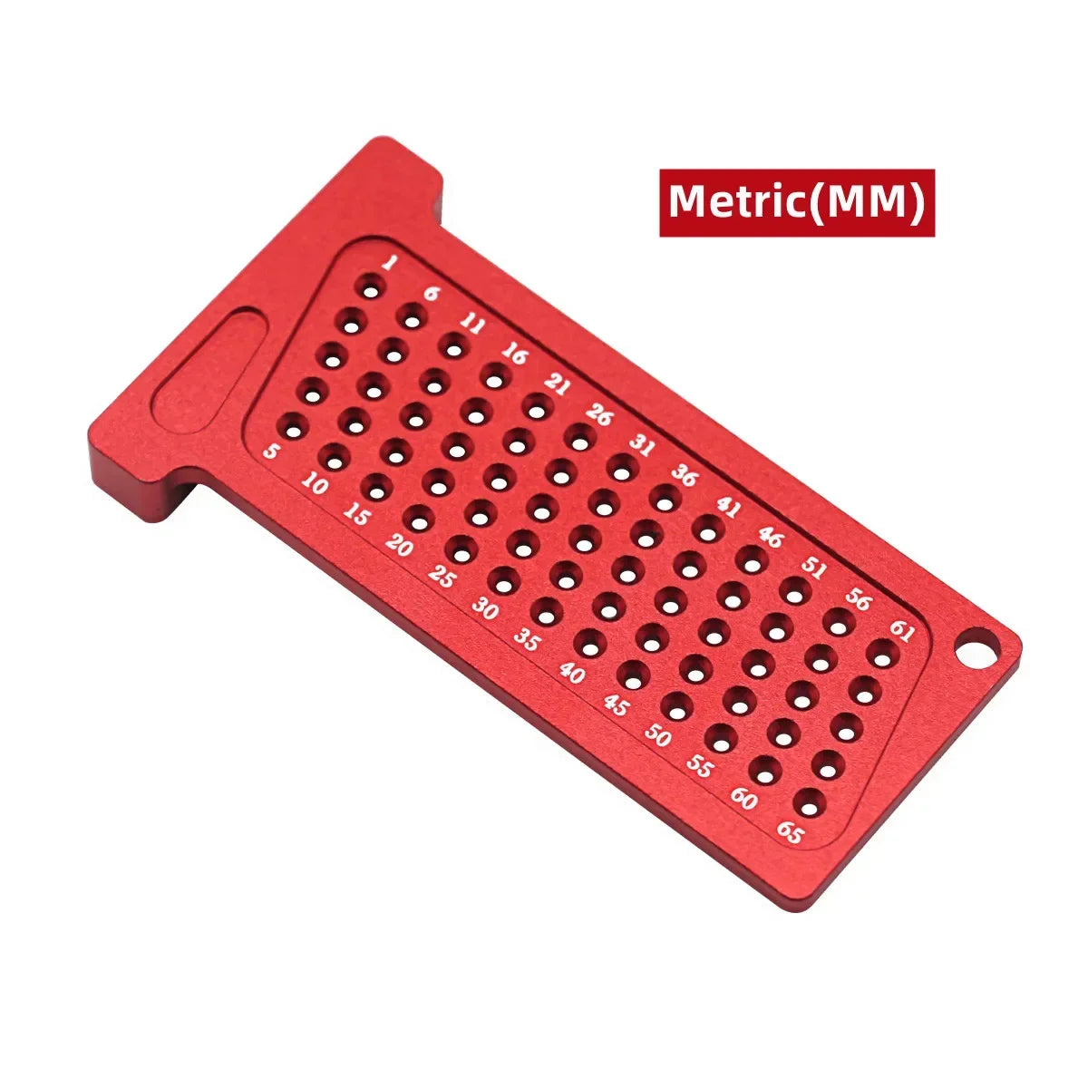 Woodworking T-Square Hole Scribing Ruler | Metric and Inch Marking Gauge for Right Angle Layout