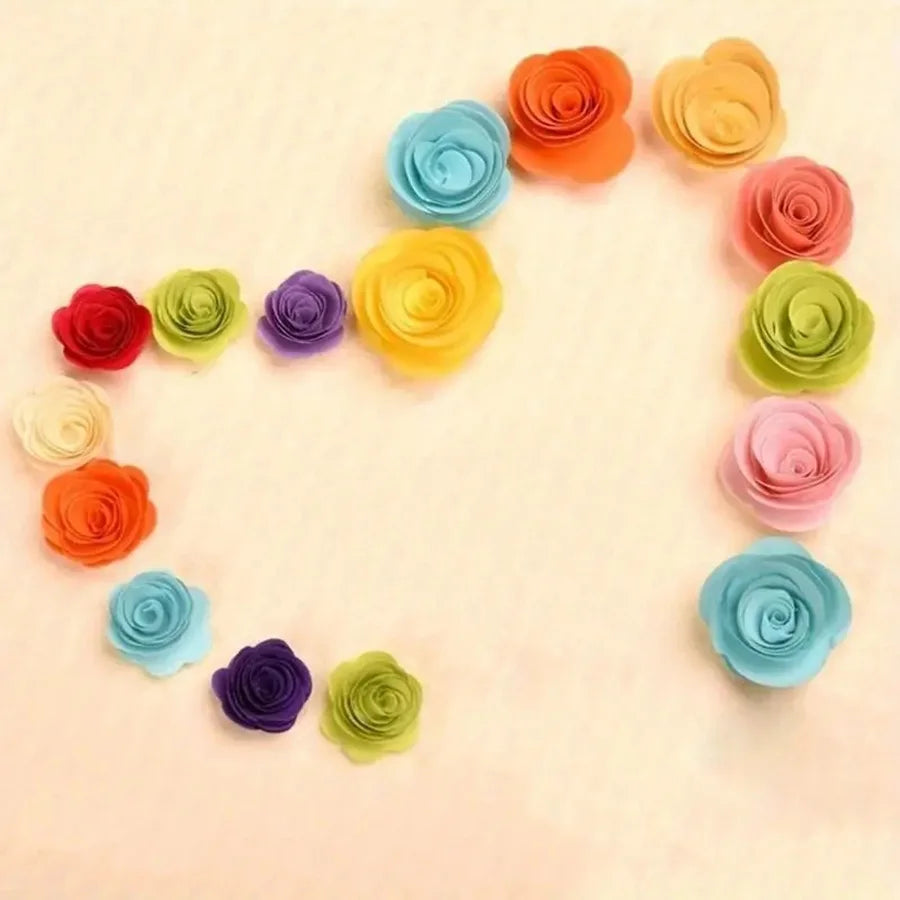 20/40pcs Roll Rose Flower Quilling Paper Strips | DIY Paper Craft Kit for Scrapbooking