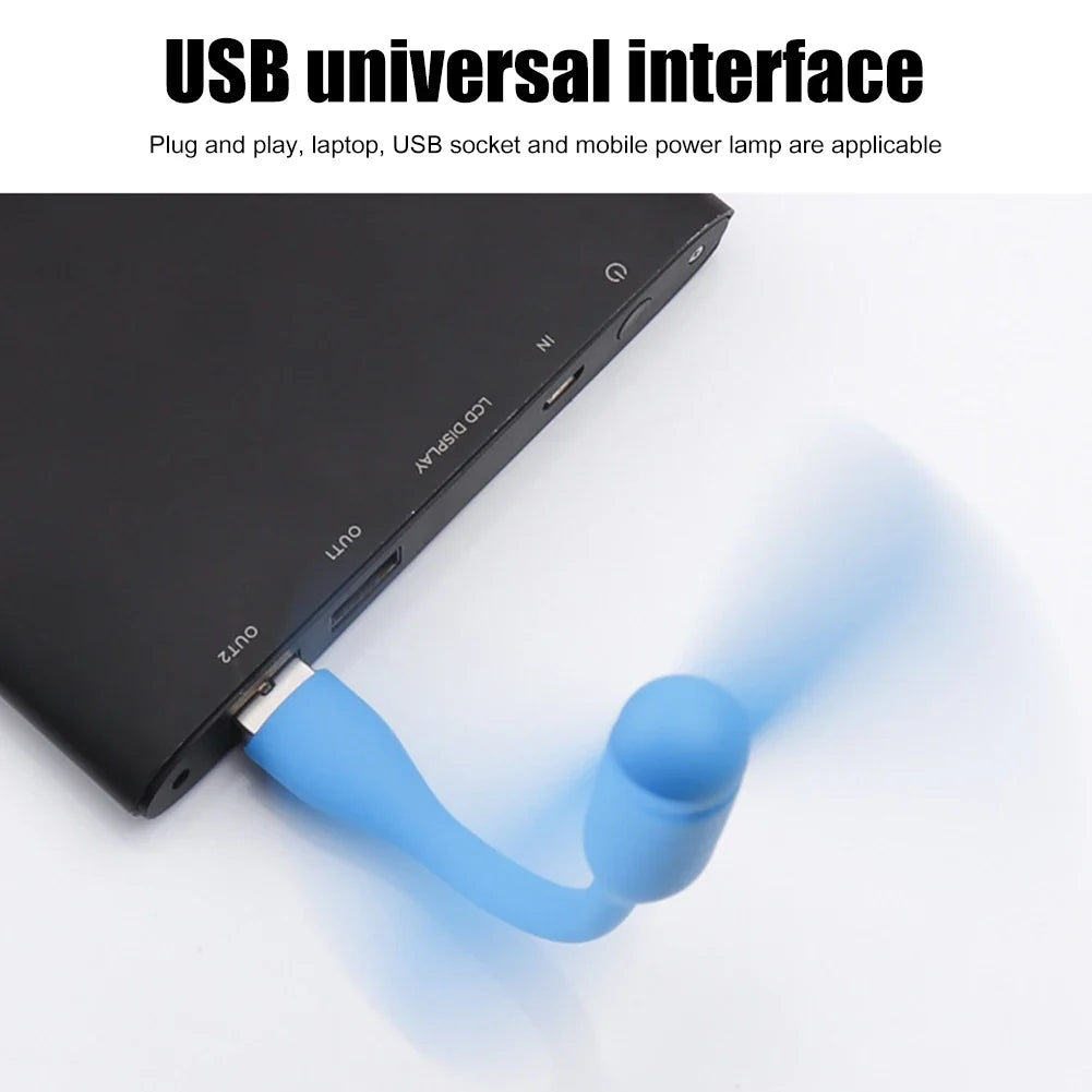USB Mini Fan | Flexible Portable Phone Cooler for Travel