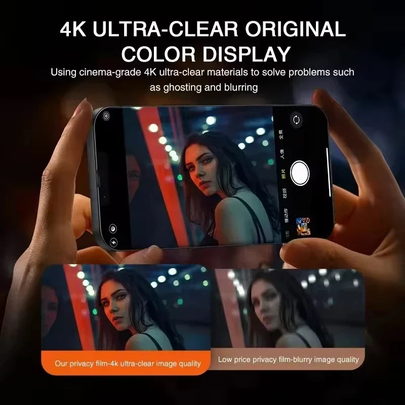 4pcs Anti Spy  for iPhone 17 16 15 14 Pro Max 16 15 14 Plus 13 12 11 16e 17Air XR XS Full Cover Screen Protector