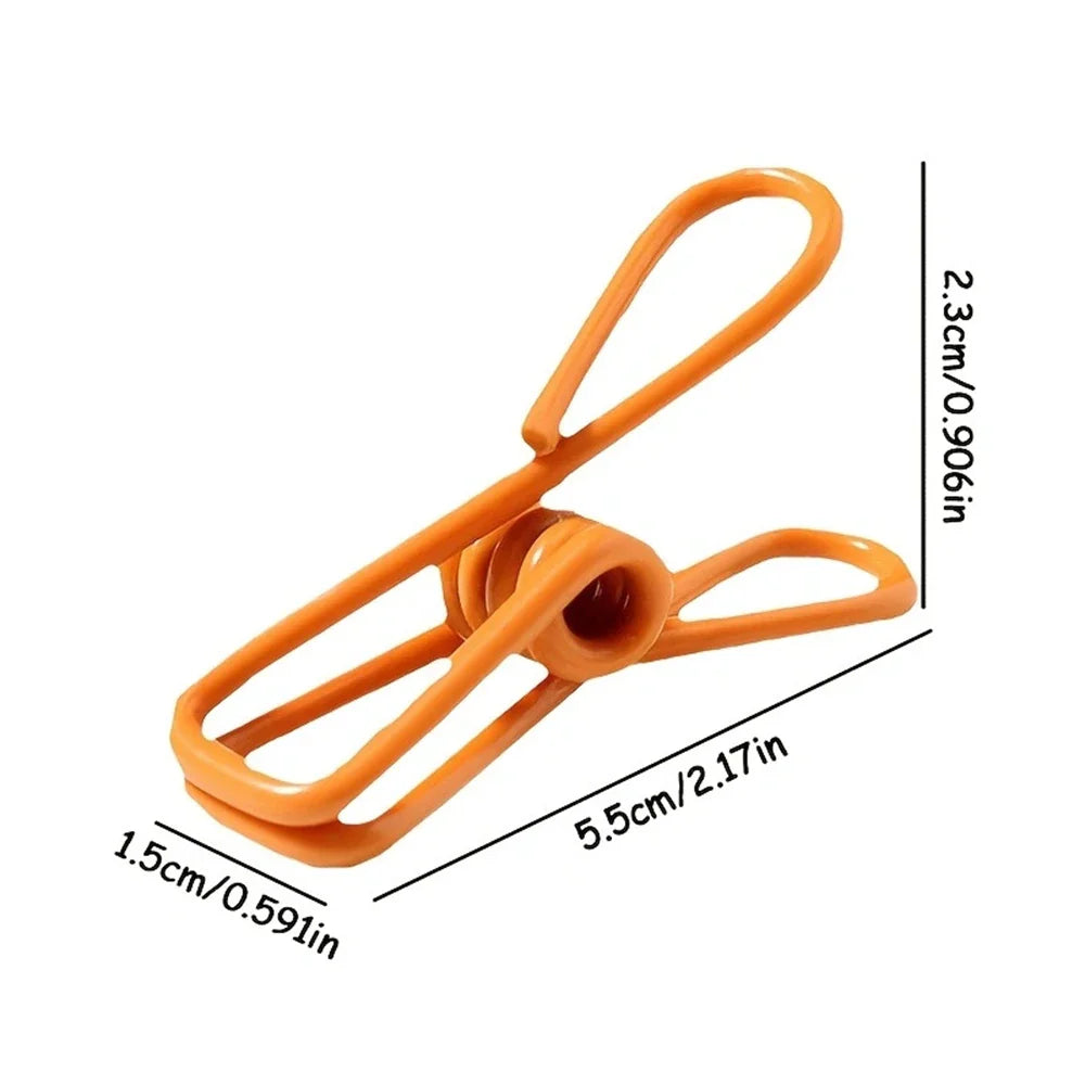 12pcs Durable Multi-Purpose Steel Clips for Sealing Food Bags | Kitchen & Dining Accessories